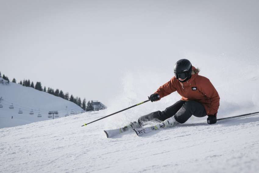 This skier is not for turning