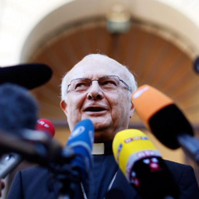 President of German bishops' conference says he discussed so-called "luxury bishop" with pope. 