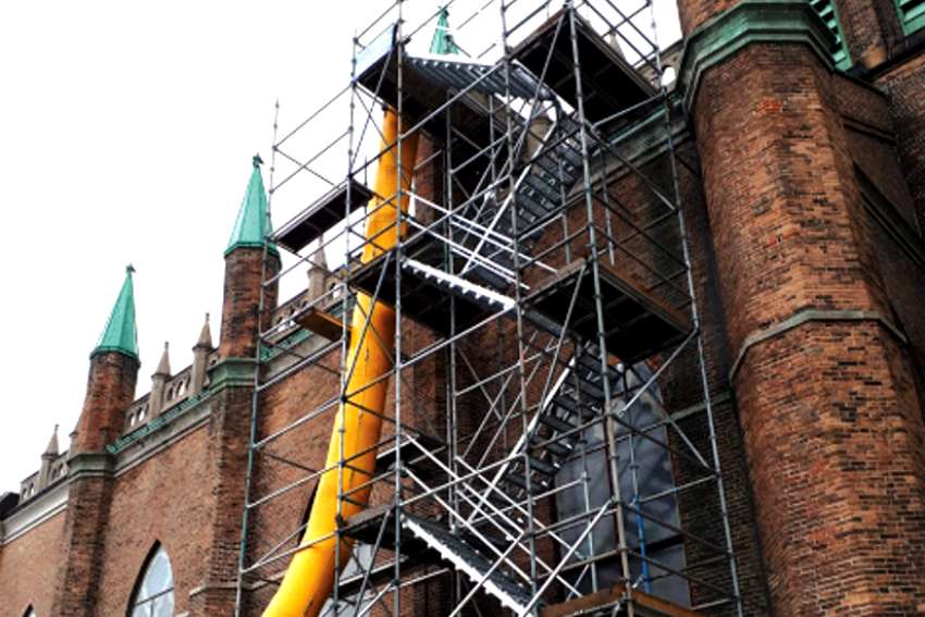Historic church begins long road back