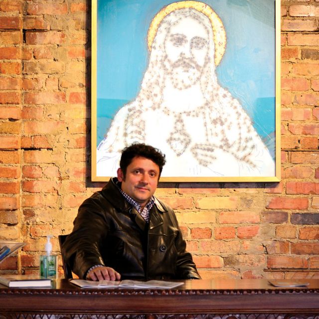 Provocative art aims to show Jesus is bulletproof