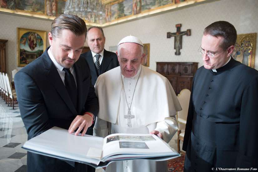 DiCaprio gets a papal audience ahead of Oscars