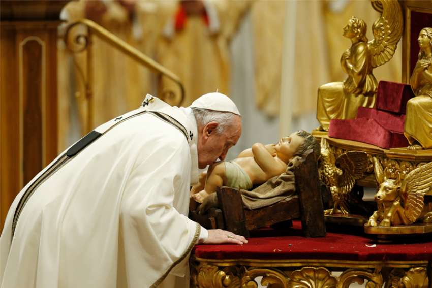 Pope Francis at Christmas: 'God comes into the world in littleness'