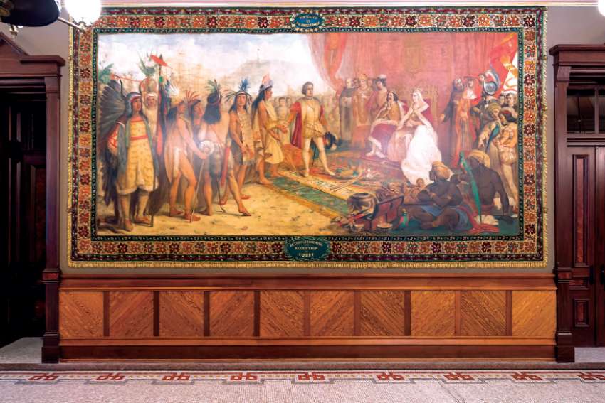 University of Notre Dame to cover historic Columbus murals described as ‘demeaning’