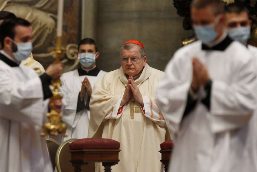 U.S. Cardinal Burke on ventilator, 'serious but stable'
