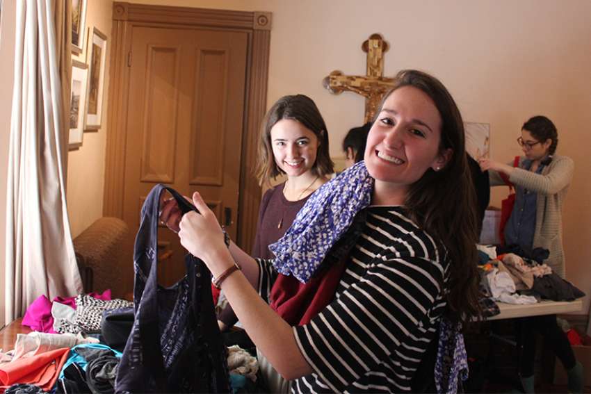 Queen's University students reject fast fashion with clothing drive