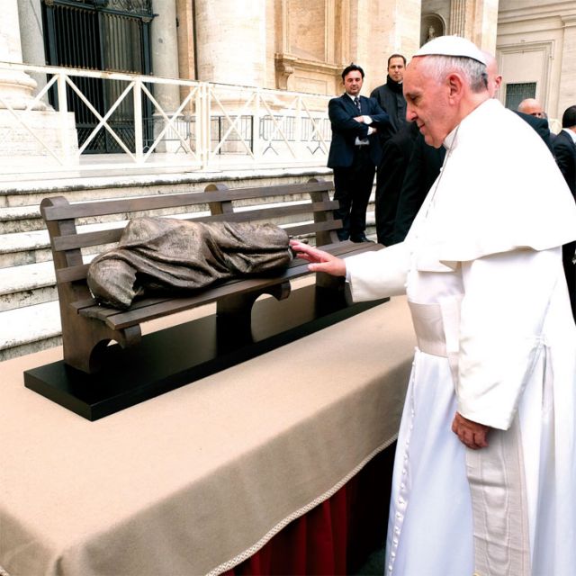 Canadian artist’s homeless Jesus finds shelter at the Vatican