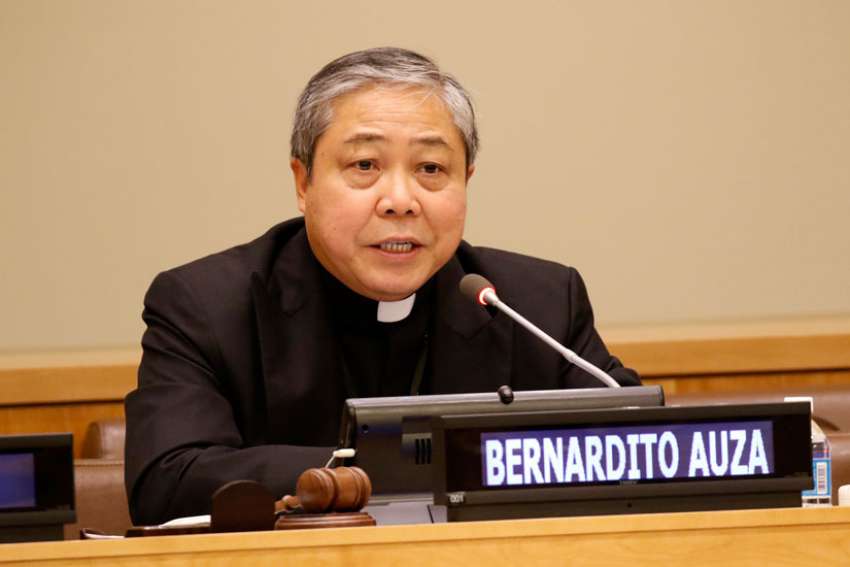 Vatican's U.N. nuncio urges action on poverty that moves beyond economics