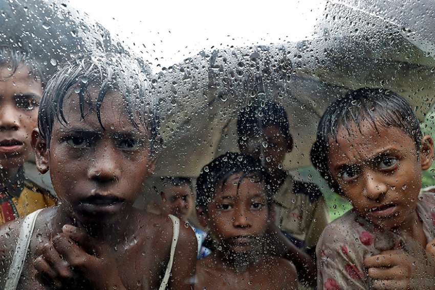 Myanmar leader condemns human rights violations in speech on Rohingya