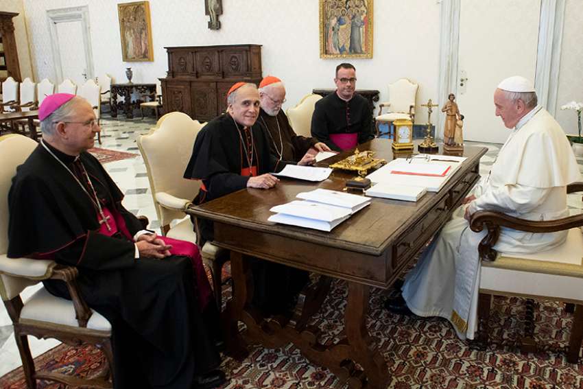 Abuse scandal 'lacerated' the church, U.S. bishops tell Pope Francis