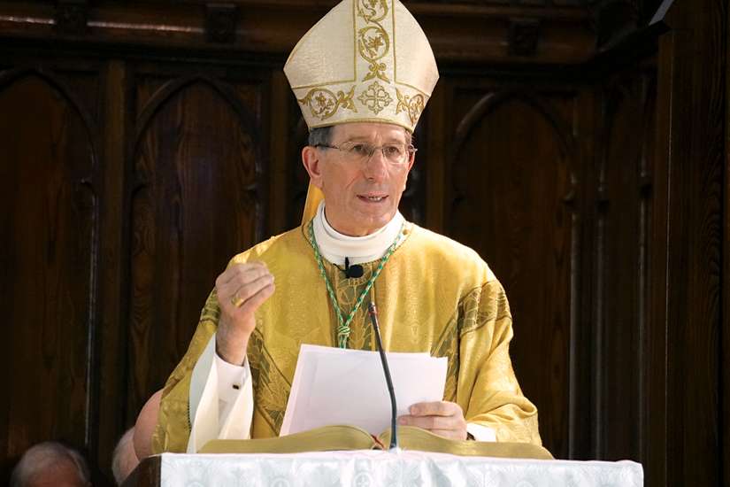 At plenary, Nuncio calls bishops to do pastoral work ‘on their knees’