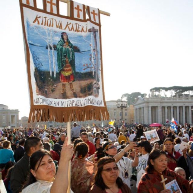 Pope proclaims seven new saints, including St. Kateri, St. Marianne