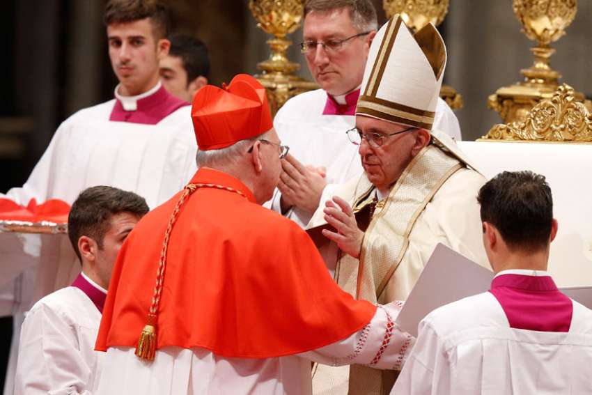 Pope calls new cardinals to be agents of unity in divided world