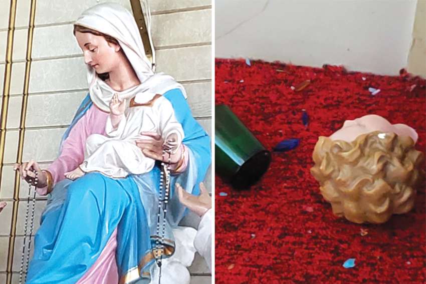 Historic church vandalized