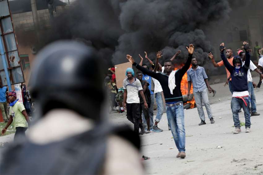 Haitian bishops call on president to step down amid riots