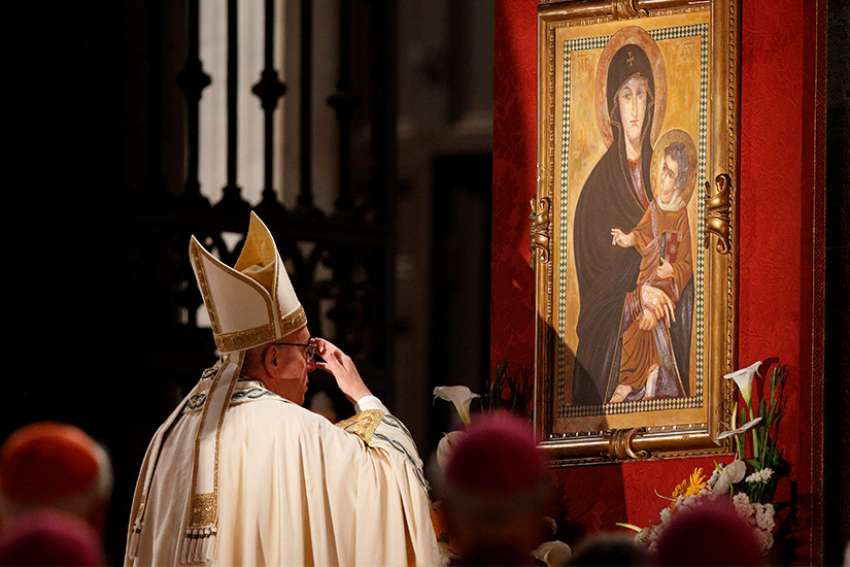 Pope adds feast of Mary, Mother of the Church to universal calendar