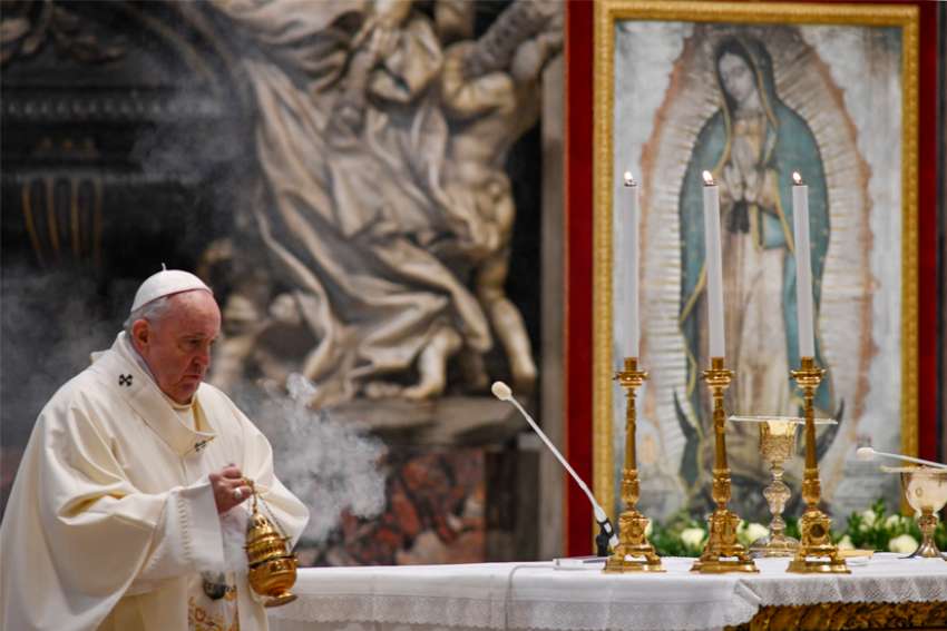 Mary is reminder of God's blessing, Pope Francis says