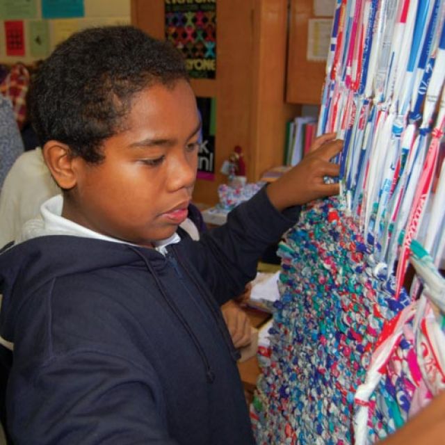 Milk bags turned into beds