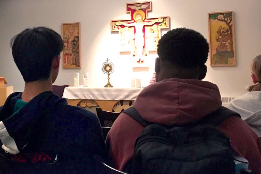 Adoration focuses on God’s call to serve