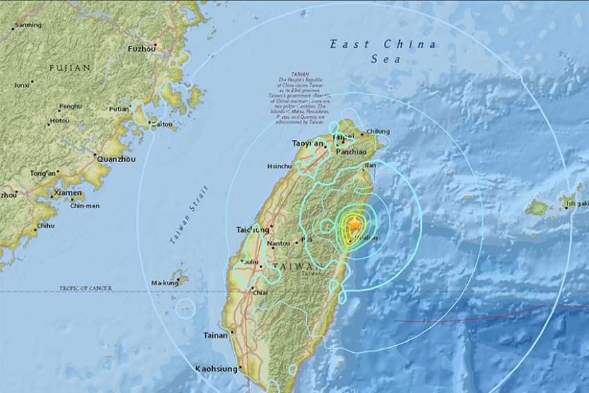 Pope Francis sends condolences to victims of Taiwan quake