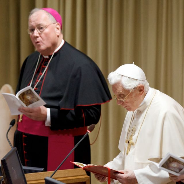 Cardinal-designate Dolan leads cardinals' reflection on evangelization 