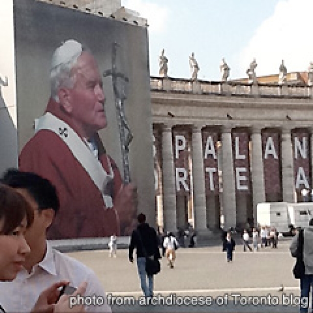 A Canadian, German & Polish Pilgrim Walk Into St. Peter's...