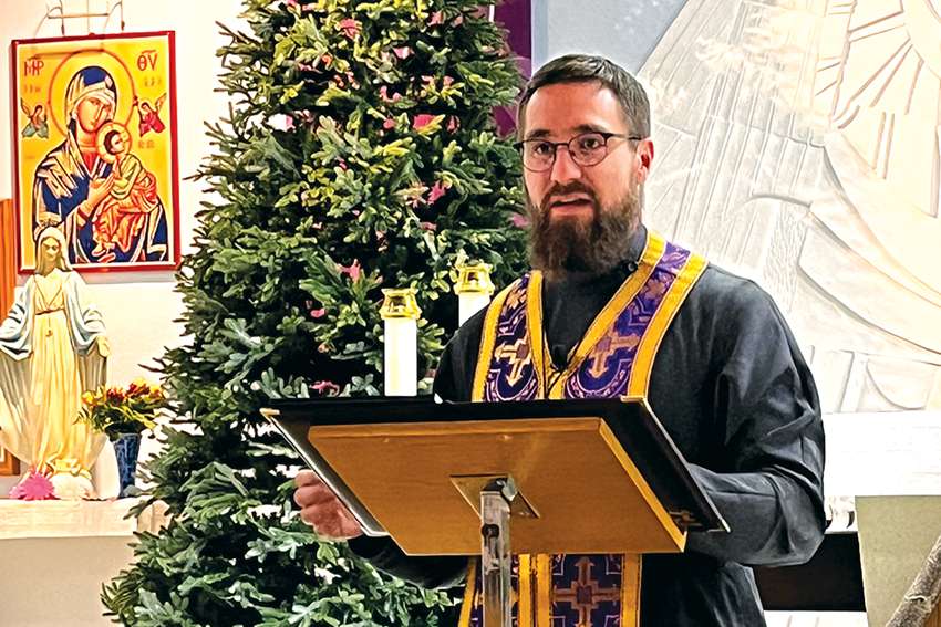 Ukrainian priest offers inspiration during Advent