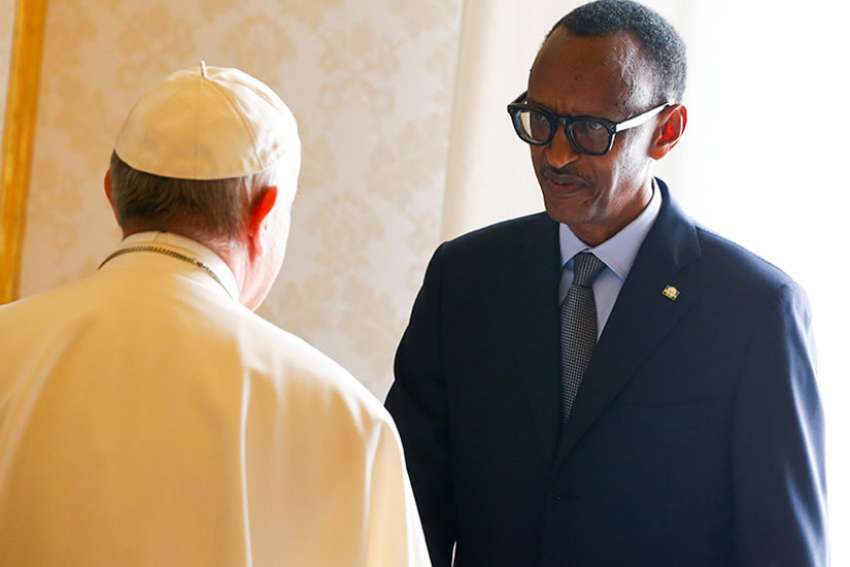 Pope apologizes for Catholics' participation in Rwanda genocide