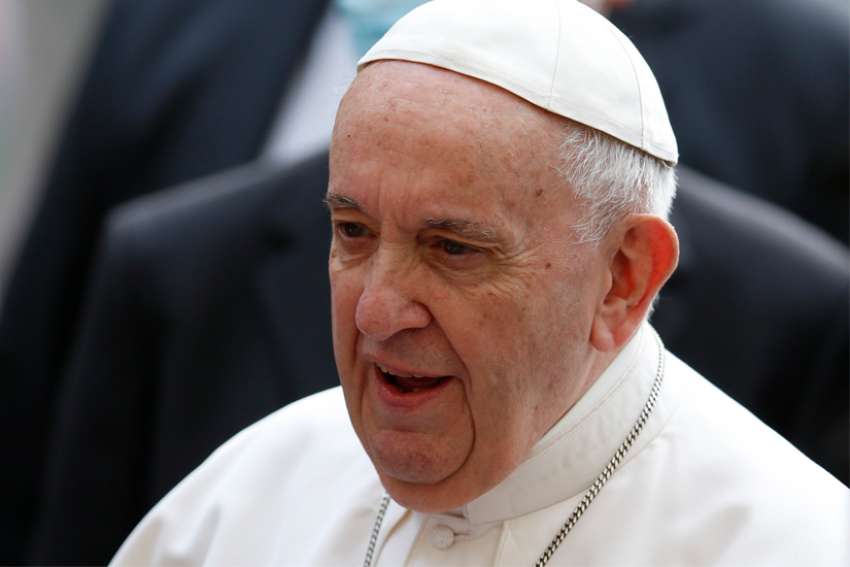 Pope Francis out of bed, walking after surgery at Rome hospital