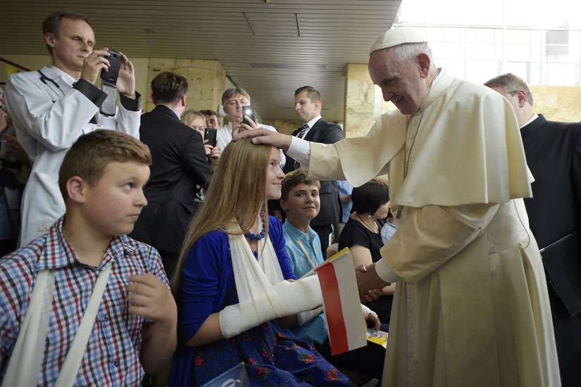 Pope tells very ill kids 'no easy answers' to questions on suffering