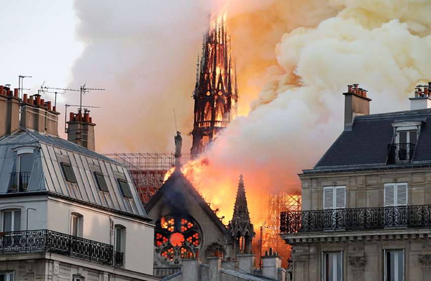 Blaze erupts at Paris' iconic Notre Dame Cathedral; cause unknown