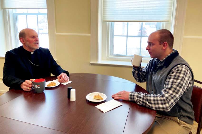 Coffee, conversation, Catholic communion