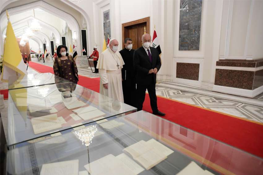 Pope Francis arrives in Iraq, promoting peace, tolerance, equality
