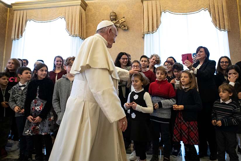 'Everything changes' with Christ's birth, Pope Francis says