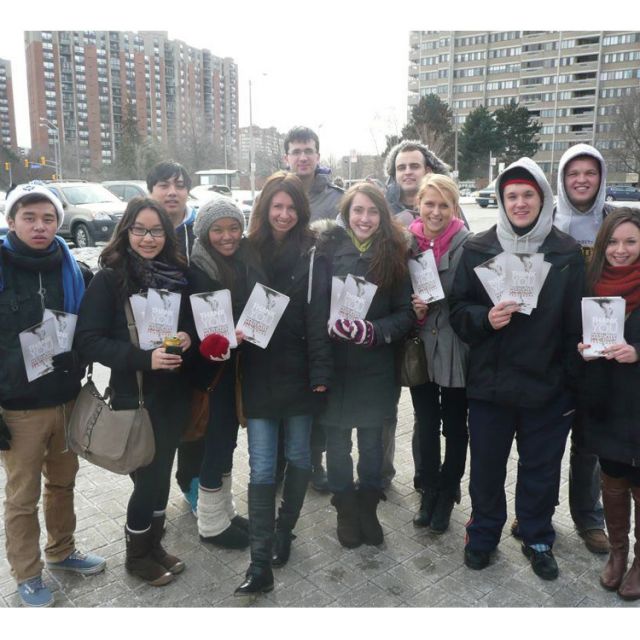 Youth on pamphlet blitz of province with campaign to de-fund abortion