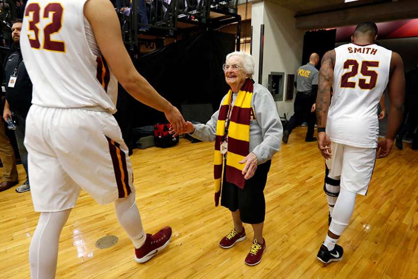 At 97, Sr. Jean is still standing tall on court