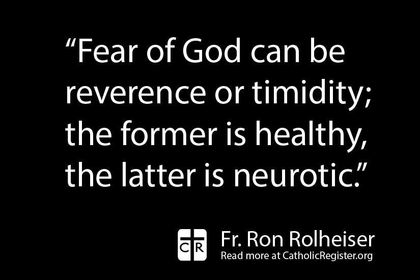 Trust in God requires a dose of fear