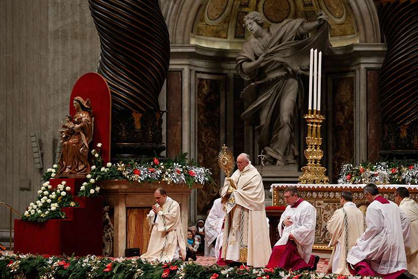 Mercy enlightens past year, gives hope for new year, Pope says