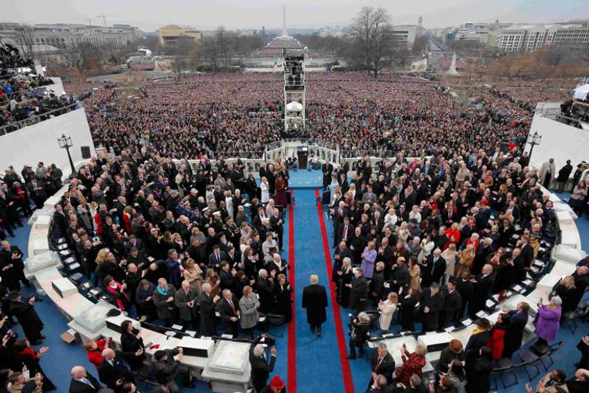 'We will be protected by God,' Trump declares in inaugural address