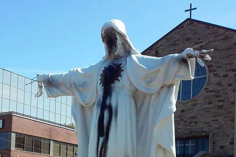 Police make arrest in suspected hate crime at Mississauga Catholic church