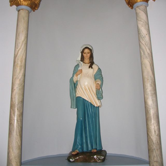 Mary as mother-to-be enshrined in statue at Charlottetown basilica