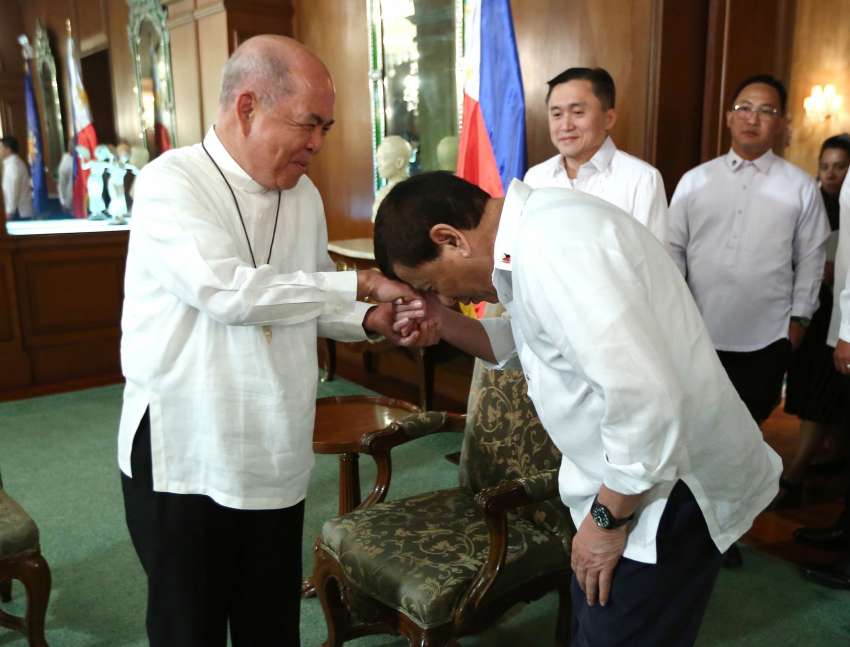 Duterte says he'll curb tirades, then tells bishops not to criticize him