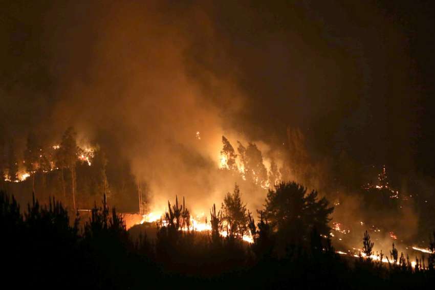 Pope prays for victims of deadly wildfires in Chile