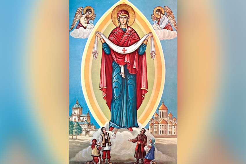Marian icon comforts amid horror of war
