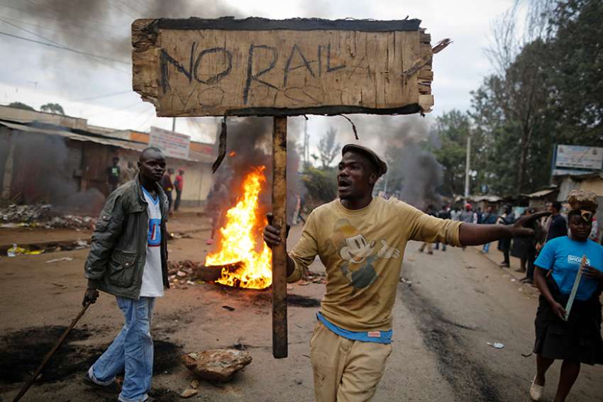 Kenyan bishops urge calm as opposition rejects early results