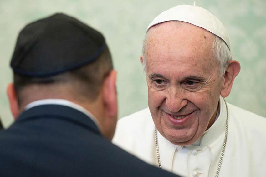Christians must ensure anti-Semitism is banned from society, Pope Francis says