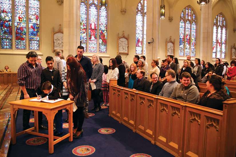 Easter baptism follows ancient Church tradition