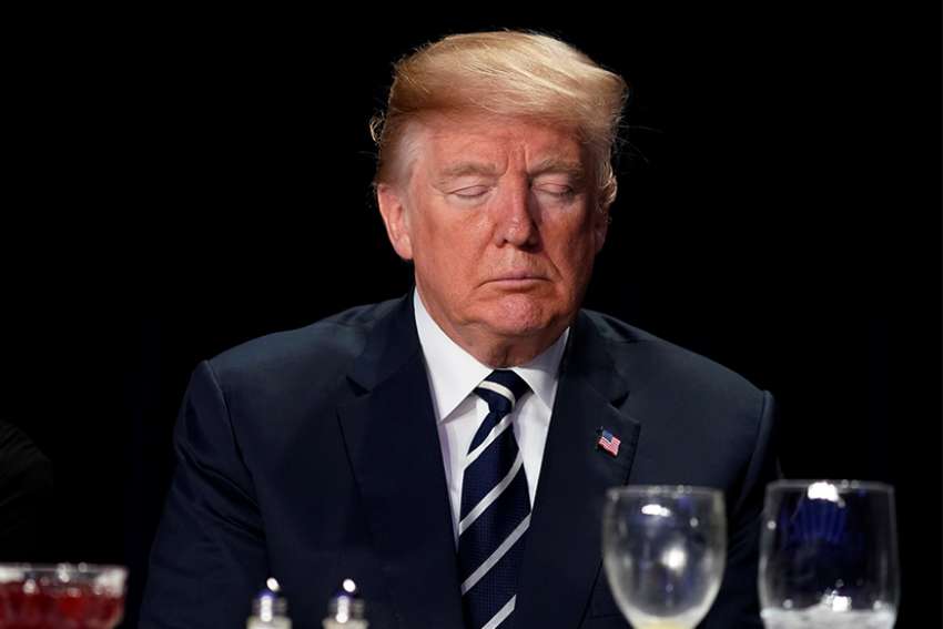 Acts of love, courage are signs of God's grace in the U.S., Trump says