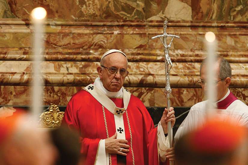 The meaning of life is found in self-giving service, Pope says in memorial Mass for cardinals, bishops