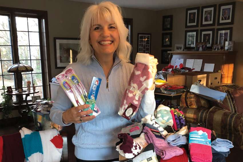 Giving the gift of clean socks, hygiene