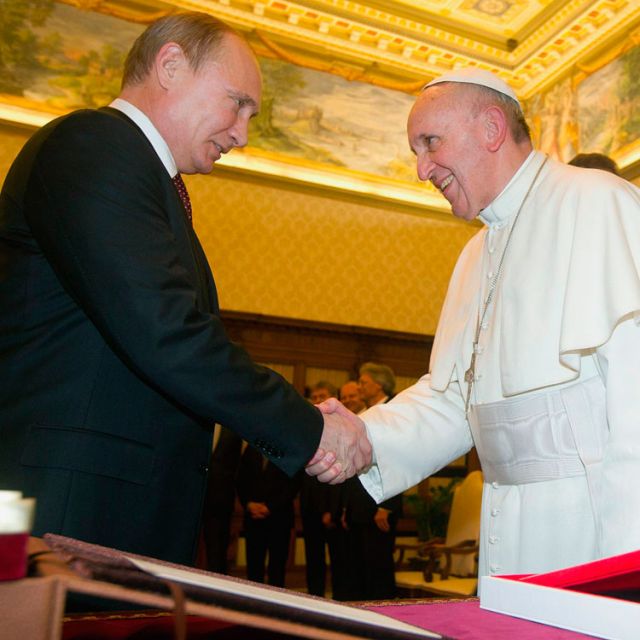 At Vatican meeting, pope discusses ongoing war in Syria with Putin 